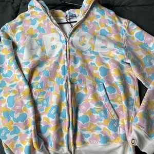 Jose Wong x bape cotton candy hoodie